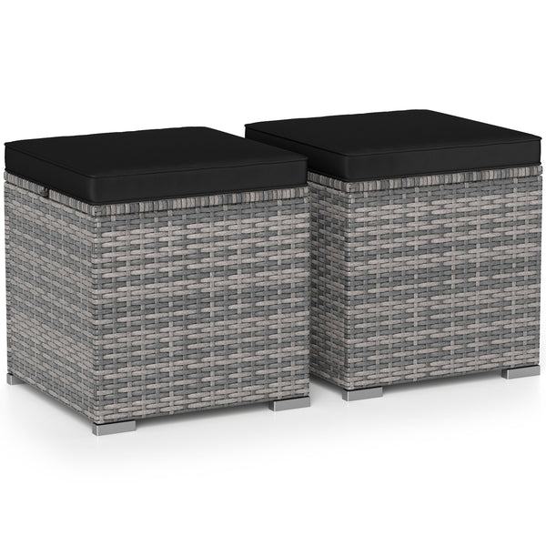 Can be used as a storage box  a footstool  a side table or an additional seat<br>Ample storage space inside offers more convenience<br>Soft seat cushions bring you optimal comfort<br>Smooth zippers make the cushion cover easy to remove and wash<br>Stable 