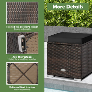 Can be used as a storage box  a footstool  a side table or an additional seat<br>Ample storage space inside offers more convenience<br>Soft seat cushions bring you optimal comfort<br>Smooth zippers make the cushion cover easy to remove and wash<br>Stable 