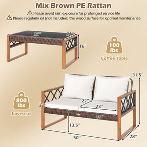 Enhance longevity to maintain its elegant appearance with sun-protective PE rattan<br>Large cushions with soft padded fillings for optimal comfort<br>Removable and washable cushion covers for great convenience<br>Make you feel more comfortable with ergono