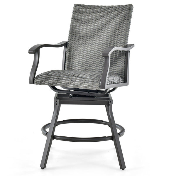 4D fiber-filled seat cushion is quick dry and comfortable<br>Enjoy added convenience with the 360Â° swivel feature<br>Relax your feet with the footrest that features an anti-slip mat<br>Experience relaxation with the curved backrest and armrests<br>Alumin