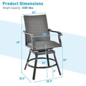 4D fiber-filled seat cushion is quick dry and comfortable<br>Enjoy added convenience with the 360Â° swivel feature<br>Relax your feet with the footrest that features an anti-slip mat<br>Experience relaxation with the curved backrest and armrests<br>Alumin