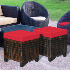 The sturdy and solid steel frame ensures sturdiness and durability<br>Premium and hand-woven rattan suitable for outdoor<br>Premium cushions for maximum comfort<br>The water-proof cushion cover is removable and washable<br>Fixed by ropes to prevent the cu