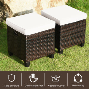 The sturdy and solid steel frame ensures sturdiness and durability<br>Premium and hand-woven rattan suitable for outdoor<br>Premium cushions for maximum comfort<br>The water-proof cushion cover is removable and washable<br>Fixed by ropes to prevent the cu