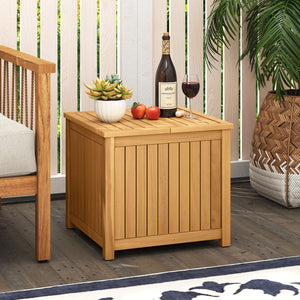 Premium acacia wood offers long-lasting outdoor use<br>2.3-inch umbrella hole fits most patio umbrellas (the umbrella is not included)<br>Removable base allows easy placement of umbrella stand<br>Note: Umbrella base required (not included)<br>Square One: 