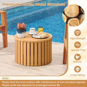 Premium acacia wood offers long-lasting outdoor use<br>2.3-inch umbrella hole fits most patio umbrellas (the umbrella is not included)<br>Removable base allows easy placement of umbrella stand<br>Note: Umbrella base required (not included)<br>Square One: 
