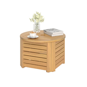 Premium acacia wood offers long-lasting outdoor use<br>2.3-inch umbrella hole fits most patio umbrellas (the umbrella is not included)<br>Removable base allows easy placement of umbrella stand<br>Note: Umbrella base required (not included)<br>Square One: 