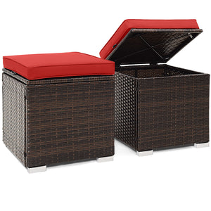 Can be used as a storage box  a footstool  a side table or an additional seat<br>Ample storage space inside offers more convenience<br>Soft seat cushions bring you optimal comfort<br>Smooth zippers make the cushion cover easy to remove and wash<br>Stable 