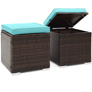 Can be used as a storage box  a footstool  a side table or an additional seat<br>Ample storage space inside offers more convenience<br>Soft seat cushions bring you optimal comfort<br>Smooth zippers make the cushion cover easy to remove and wash<br>Stable 