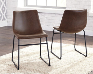 this dining chair serves up a fresh twist on mid-century inspired style. Faux leather upholstery has a charmingly vintage tone. What a timeless look for eat-in kitchens and casually cool d