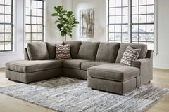 Complete your at-home retreat with this casually chic sectional with chaise. Herringbone chenille upholstery in a luxe-looking gray is indulgently plush to the touch. Seamlessly pairing with contemporary aesthetics with its clean-lined construction, this 