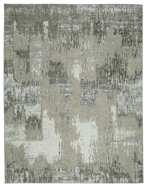 Revel in the subtly striking abstract design of this accent rug. In teal, gray, beige and taupe. it harmonizes stunningly with your existing contemporary furnishings. This rug is ready for real lifeâ€”when spills or stains happen, just toss it in the wash