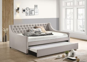Lianna - Full Bed - Fog Fabric