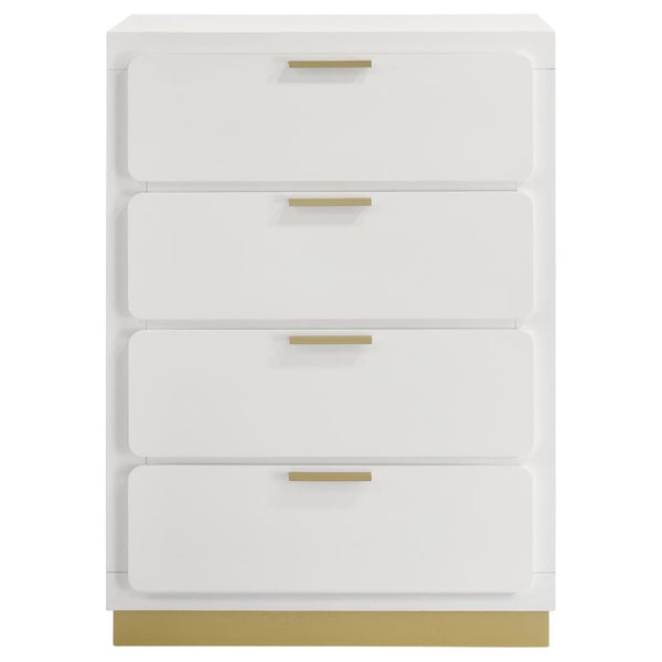 Caraway - 4-Drawer Bedroom Chest - White