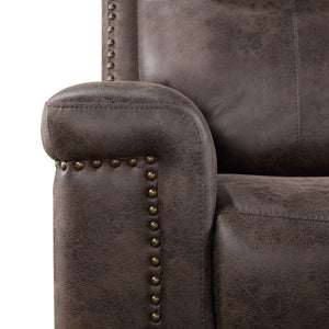 Quade - Sofa With Dual Recliner - Mocha