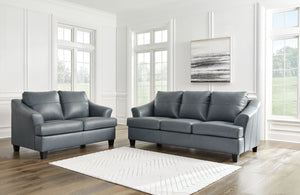 Catering to your fashionable and relaxed lifestyle, this set is a handsome marriage of masculine and feminine sensibilities. Soft-to-the-touch leather match upholstery, with an enhanced tone-on-tone look, levels up the affordable luxury. Whether youâ€™re 