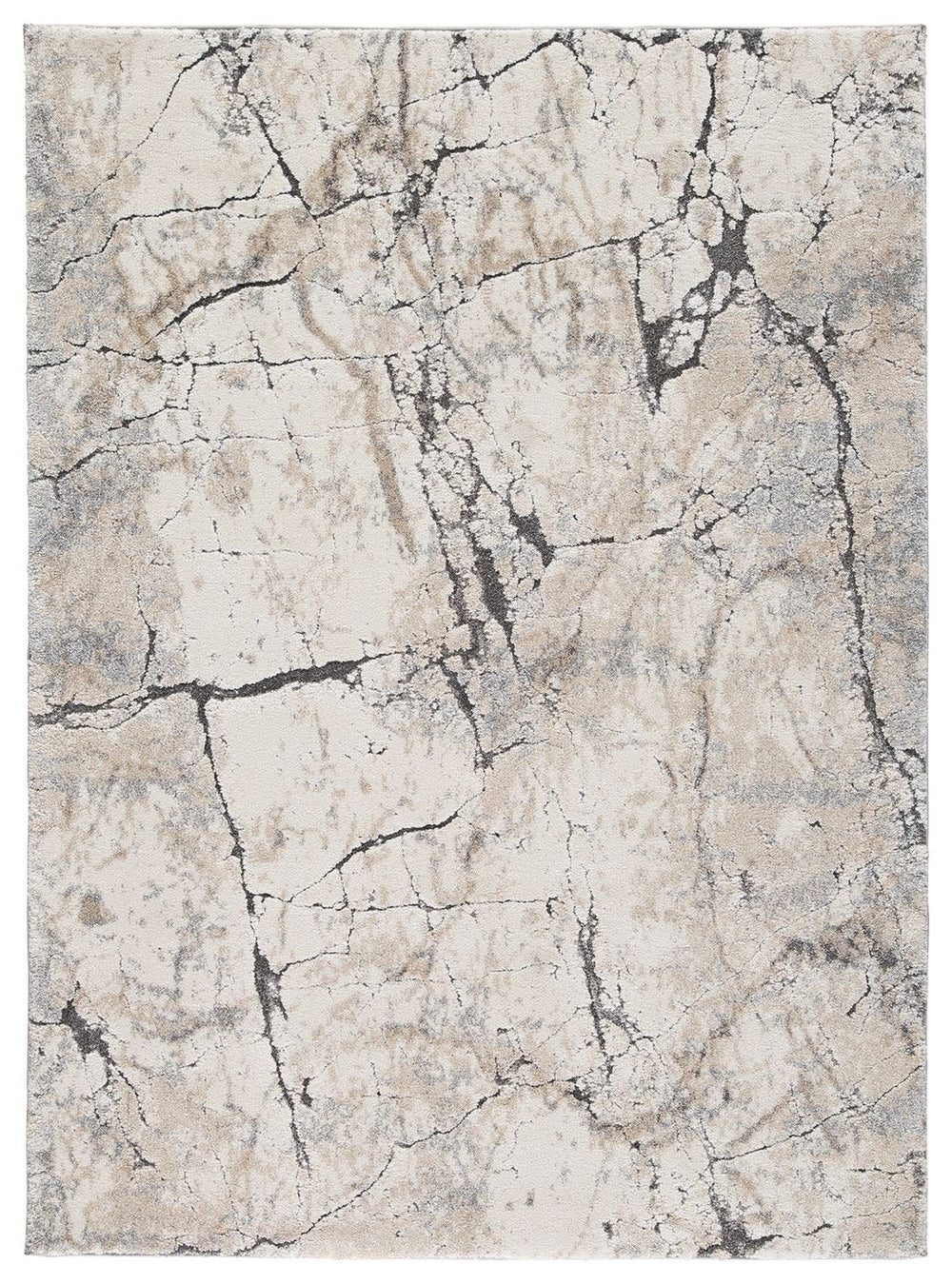 Color trends come and go, but the elegance and chic style of this area rug have a truly timeless quality. Intricate high-low abstract patterns bring neutral hues of cream, beige, gray and black, blending with any interior. Superior machine-woven construct
