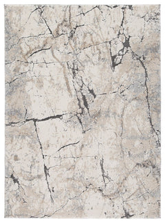 Color trends come and go, but the elegance and chic style of this area rug have a truly timeless quality. Intricate high-low abstract patterns bring neutral hues of cream, beige, gray and black, blending with any interior. Superior machine-woven construct