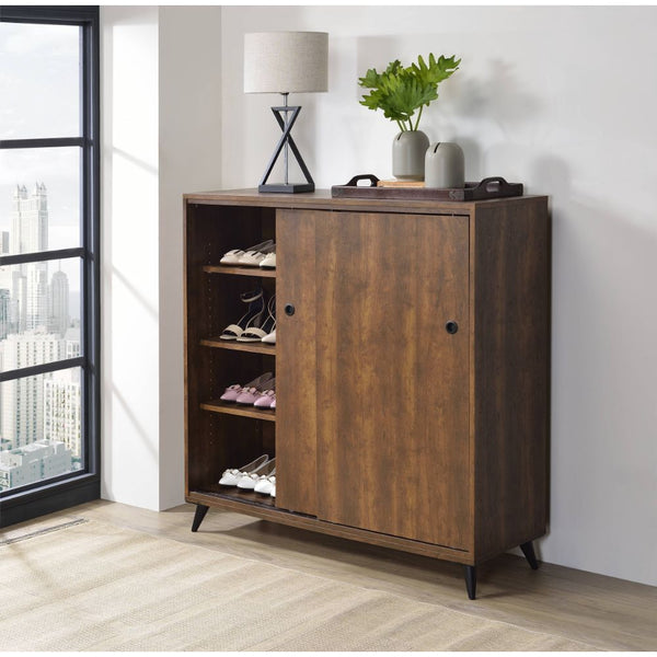  Adj) â€¢ Wooden Case Frame â€¢ Plastic Splayed Tapered Leg (Open Base)<br/><br/><b>Product Features</b><ul><li>Rectangular Cabinet</li><li>Storage: 2 Sliding Doors 