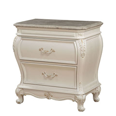 The Chantelle Nightstand will bring a elegant look into your bedroom. Featuring Two drawers to help you stay organized, while the granite top offers excellent resistance to damage and a refined look.<br/><br/><b>Product Features</b><ul><li>2 Drw</li><li>G