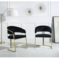 Padded Seat & Back Stainless Steel Legs Foam Density: D40 Cushion Thickness: 3-"