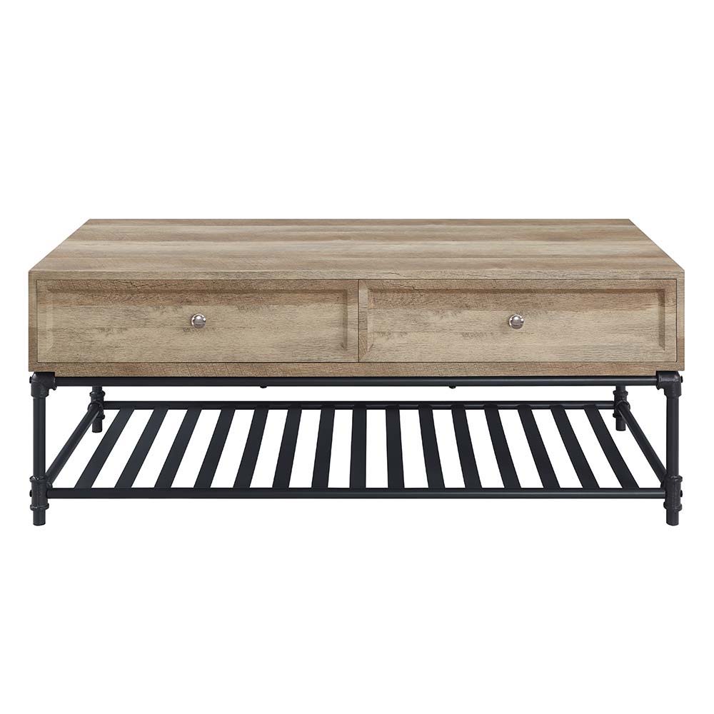 Brantley - Coffee Table With 2 Drawers - Brown, Light - 47-"