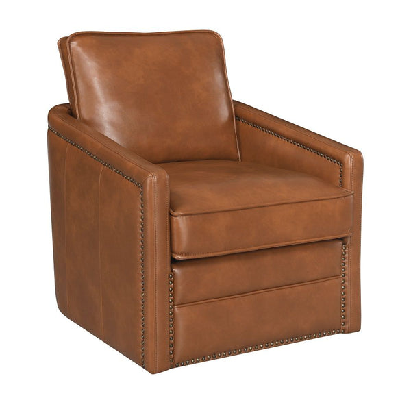 Rocha - Swivel Chair With Glider - Brown