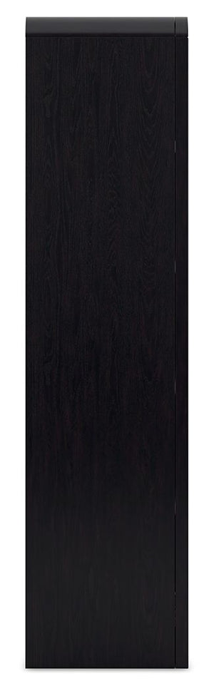 Rowanbeck - Black - Large Bookcase