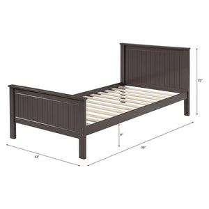 Bungalow - Twin Bed - Chocolate Finish