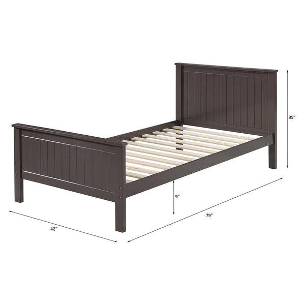 Bungalow - Twin Bed - Chocolate Finish
