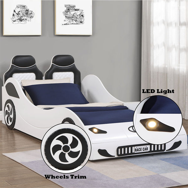 Colen - Car Bed (Twin) - White Finish