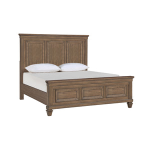 The Mariana Wood Panel Bed in Vintage Mocha is a stunning embodiment of timeless craftsmanship and elegant design. Built from solid Acacia wood, complemented by manufactured wood and Acacia veneers, this bed showcases the natural beauty and resilience of 