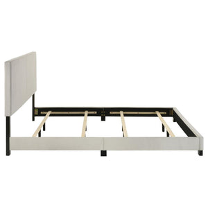 Dorian - Fabric Upholstered California King Panel Bed - Cream
