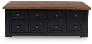 Wildenauer - Brown / Black - Lift Top Cocktail Table