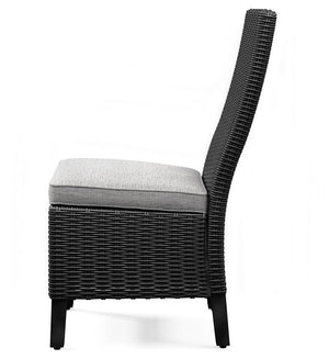 Beachcroft - Black / Light Gray - Side Chair With Cushion (Set of 2)