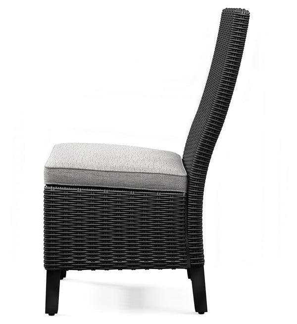 Beachcroft - Black / Light Gray - Side Chair With Cushion (Set of 2)