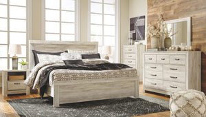 Bellaby - Whitewash - King Panel Bed