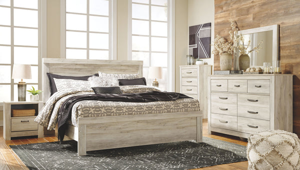 Bellaby - Whitewash - King Panel Bed
