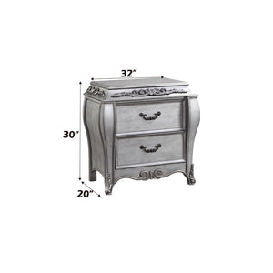 Leonora - Nightstand - Vintage Platinum
