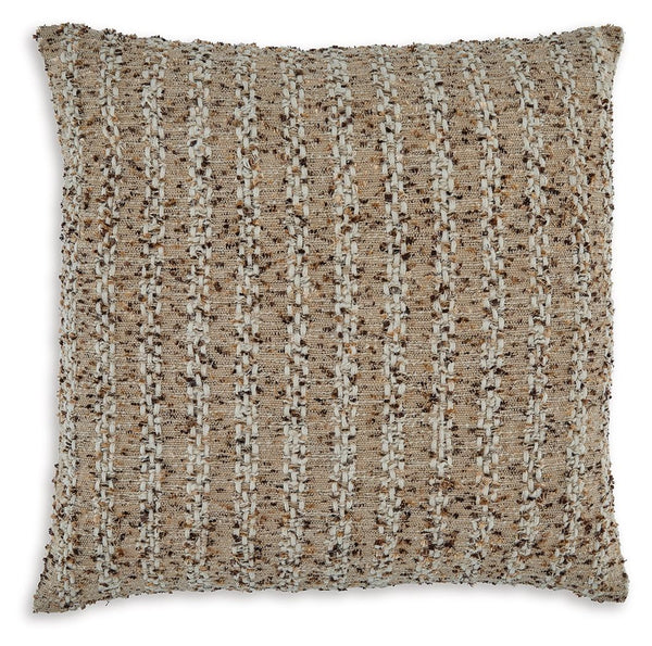 Designed to thrill, this pillow adds intricate, eye-catching appeal. Dwelling perfectly on a comfy couch, bed or bench, itâ€™s a wonderful neutral addition to a variety of styles.<br/><br/><b>Product Features</b><ul><li>Made with cotton and polyester</li>