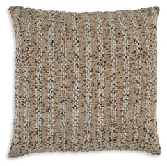 Designed to thrill, this pillow adds intricate, eye-catching appeal. Dwelling perfectly on a comfy couch, bed or bench, itâ€™s a wonderful neutral addition to a variety of styles.<br/><br/><b>Product Features</b><ul><li>Made with cotton and polyester</li>