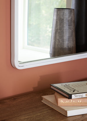 Brocky - White - Accent Mirror - Rectangle