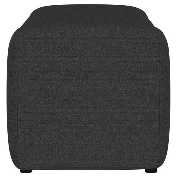 Summer - Fabric Upholstered Tufted Accent Bench - Charcoal
