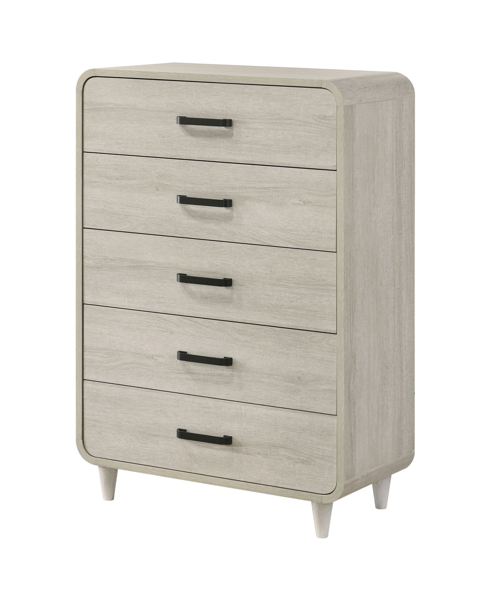 Transform your bedroom into a serene retreat with this contemporary ensemble, where modern sophistication meets luxurious comfort. Featuring sleek lines and a neutral palette, this group exudes elegance and versatility, perfect for any home decor. The cen
