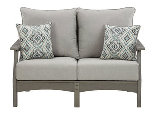 Visola - Gray - 4 Pc. - Outdoor Loveseat