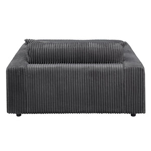 Hilde - Chaise With 2 Pillows - Gray