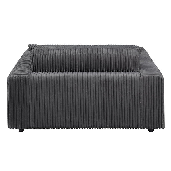 Hilde - Chaise With 2 Pillows - Gray