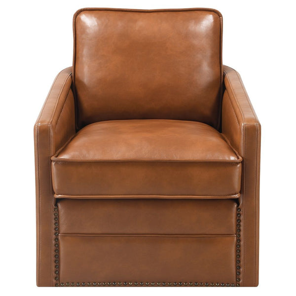 Rocha - Swivel Chair With Glider - Brown