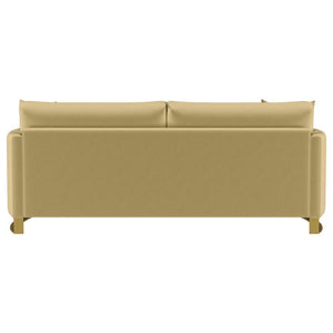 Corliss - Upholstered Curved Track Arm Sofa - Camel