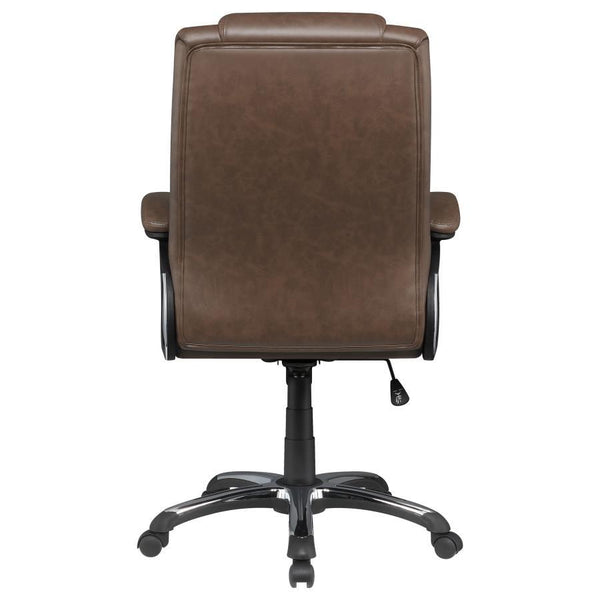 Nerris - Upholstered Adjustable Home Office Desk Chair - Brown