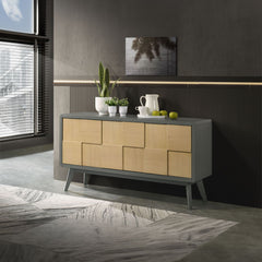 Step into a world of contemporary elegance with the Blayde dining set. Featuring a double U-shaped table base, this set showcases a stunning nature finish that effortlessly blends modern design with timeless charm. The unique base adds a sculptural elemen